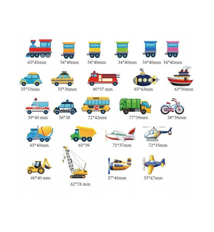 Magnetiniai lipdukai Transportas