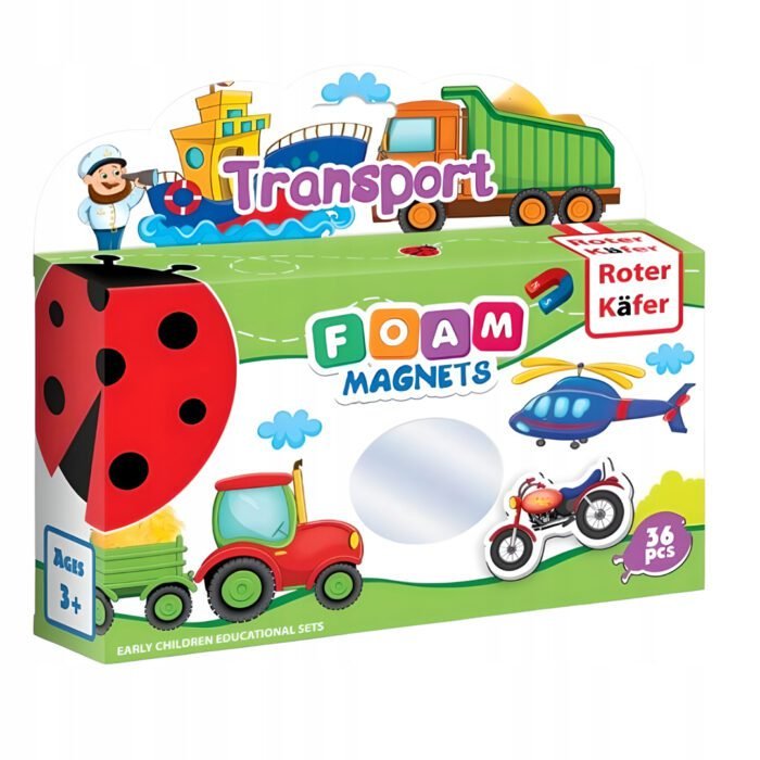 Minkšti magnetiniai lipdukai "Transporto priemonės" (36 vnt.) - Image 4