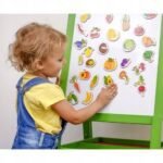 Minkšti magnetiniai lipdukai vaisiai ir daržovės