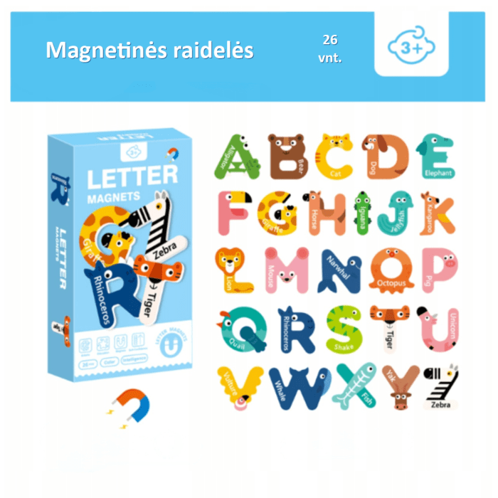 Magnetinės raidelės Gyvūnėliai